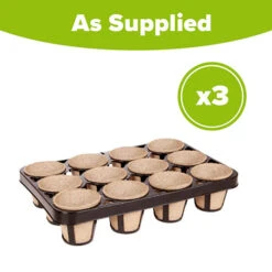 Skelly Tray X 3 And 36 Jiffy Bio Pots -Garden Centre Store 130325 6
