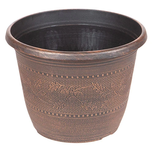 4 X Acorn Planters 25cm (10in) Copper-Tone 1 4 X Acorn Planters 25cm (10in) Copper-Tone