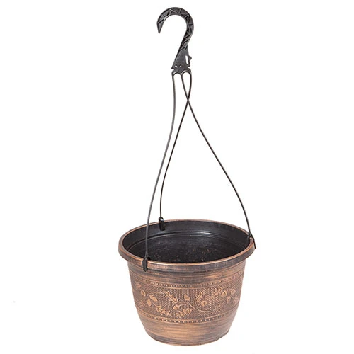 Set Of 4 'Acorn' Hanging Baskets 25cm (10in) Copper-Tone 1 Set Of 4 'Acorn' Hanging Baskets 25cm (10in) Copper-Tone