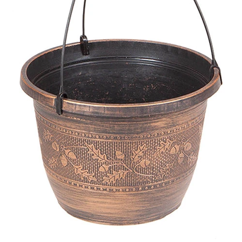 Set Of 4 'Acorn' Hanging Baskets 25cm (10in) Copper-Tone 2 Set Of 4 'Acorn' Hanging Baskets 25cm (10in) Copper-Tone - Image 2
