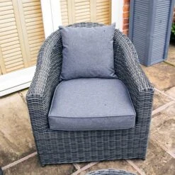 Bunbury Sofa Set Grey Weave -Garden Centre Store 160288 2
