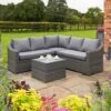 Bunbury Corner Sofa Set-Grey Weave