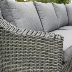 Bunbury Corner Sofa Set-Grey Weave -Garden Centre Store 160292 4