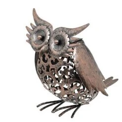 Metal Scroll Owl Light -Garden Centre Store 160618 2