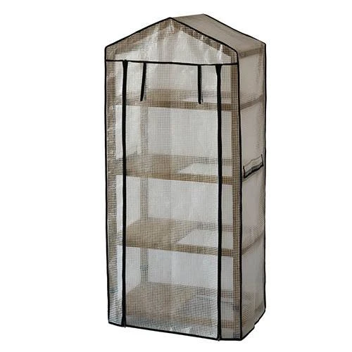 Wooden Greenhouse Nursery & PE Cover - Natural 1 Wooden Greenhouse Nursery & PE Cover - Natural