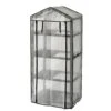 Wooden Greenhouse Nursery & PE Cover - Grey Wash