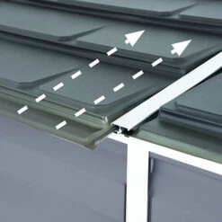 Palram 4x6 Skylight Grey Pent Shed -Garden Centre Store 160733 6