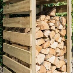 Narrow Log Store -Garden Centre Store 160742 2
