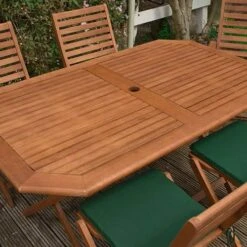 Plumley Set For 6 With Green Cushions -Garden Centre Store 160747 3