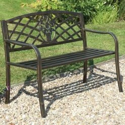Coalbrookdale Garden Bench - Bronze 6 Coalbrookdale Garden Bench - Bronze -Garden Centre Store 160793 2