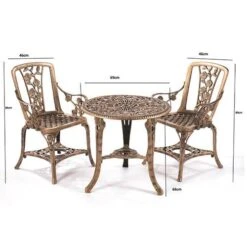 Arm Chair Patio Set For Two - Bronze -Garden Centre Store 160796 2