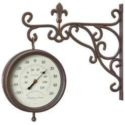 Marylebone Station Wall Clock And Thermometer -Garden Centre Store 160956 3