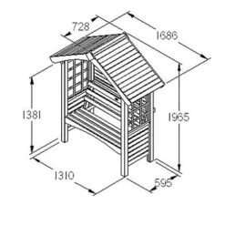 Cadiz Arbour -Garden Centre Store 161040 4