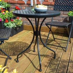 Havana Bistro Set-Black -Garden Centre Store 161193 3