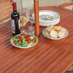 Plumley Set Green Cushions, Parasol & 15Kg Base -Garden Centre Store 161194 1