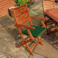 Plumley Set Green Cushions, Parasol & 15Kg Base -Garden Centre Store 161194 4