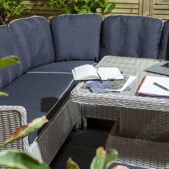 Prestbury Compact Diner Set Putty Grey -Garden Centre Store 161231 4