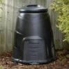 Black Compost Bin With Base Plate - 220 Litre