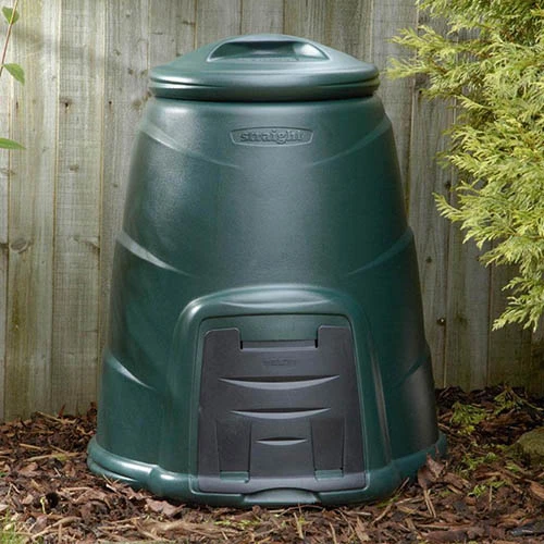 Green Compost Bin With Base Plate - 220 Litre 1 Green Compost Bin With Base Plate - 220 Litre