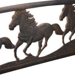 Strong Galloping Horses Garden Bench -Garden Centre Store 161320 2
