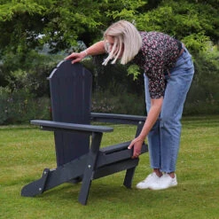 Folding Chair-Dark Grey 6 Folding Chair-Dark Grey -Garden Centre Store 161411 2