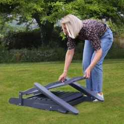 Folding Chair-Dark Grey 7 Folding Chair-Dark Grey -Garden Centre Store 161411 3