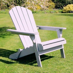 Folding Chair-Light Grey -Garden Centre Store 161412 3