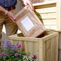 Parcel Safe Store With Planter -Garden Centre Store 161418 3