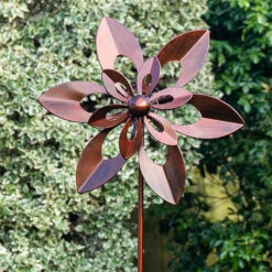 Set Of 4 Flower Wind Spinners -Garden Centre Store 161519 4