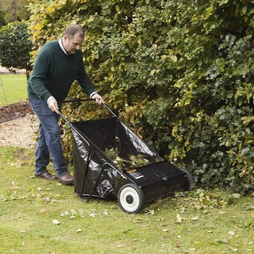 The Handy Push Lawn Sweeper 1 The Handy Push Lawn Sweeper