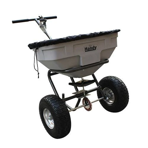 The Handy 57kg (125lbs) Push Broadcast Spreader 1 The Handy 57kg (125lbs) Push Broadcast Spreader