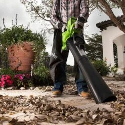 Greenworks 40v Brushless Blower And Vacuum With 2 X 2Ah Batteries And Charger -Garden Centre Store 180290 2